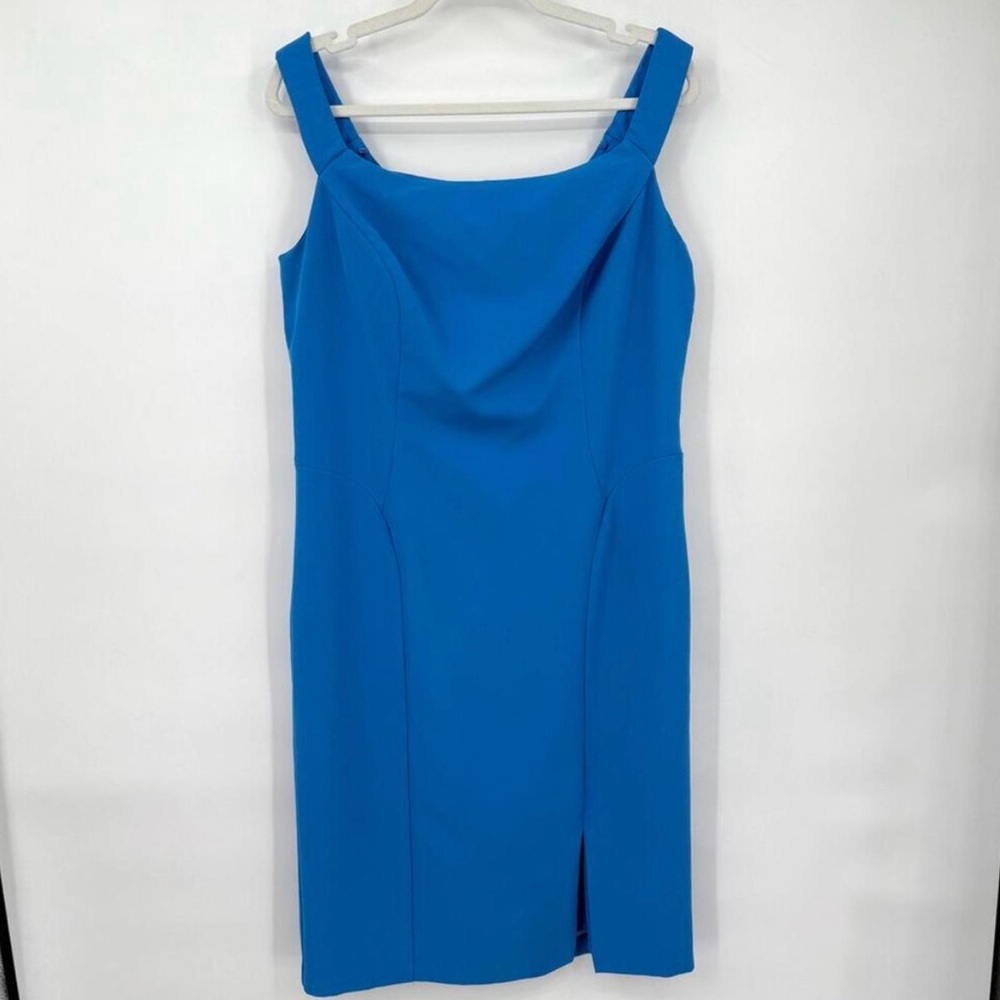 MARINA Strapless Blue Dress